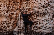 Bouldering in Hueco Tanks on 01/26/2020 with Blue Lizard Climbing and Yoga

Filename: SRM_20200126_1250470.jpg
Aperture: f/3.5
Shutter Speed: 1/125
Body: Canon EOS-1D Mark II
Lens: Canon EF 16-35mm f/2.8 L