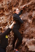 Bouldering in Hueco Tanks on 01/26/2020 with Blue Lizard Climbing and Yoga

Filename: SRM_20200126_1257590.jpg
Aperture: f/2.5
Shutter Speed: 1/125
Body: Canon EOS-1D Mark II
Lens: Canon EF 50mm f/1.8 II