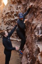 Bouldering in Hueco Tanks on 01/26/2020 with Blue Lizard Climbing and Yoga

Filename: SRM_20200126_1310330.jpg
Aperture: f/2.8
Shutter Speed: 1/125
Body: Canon EOS-1D Mark II
Lens: Canon EF 50mm f/1.8 II