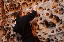 Bouldering in Hueco Tanks on 01/26/2020 with Blue Lizard Climbing and Yoga

Filename: SRM_20200126_1311070.jpg
Aperture: f/4.0
Shutter Speed: 1/125
Body: Canon EOS-1D Mark II
Lens: Canon EF 50mm f/1.8 II