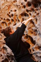 Bouldering in Hueco Tanks on 01/26/2020 with Blue Lizard Climbing and Yoga

Filename: SRM_20200126_1311160.jpg
Aperture: f/3.5
Shutter Speed: 1/125
Body: Canon EOS-1D Mark II
Lens: Canon EF 50mm f/1.8 II