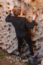 Bouldering in Hueco Tanks on 01/26/2020 with Blue Lizard Climbing and Yoga

Filename: SRM_20200126_1316120.jpg
Aperture: f/3.2
Shutter Speed: 1/125
Body: Canon EOS-1D Mark II
Lens: Canon EF 50mm f/1.8 II