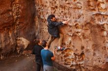 Bouldering in Hueco Tanks on 01/26/2020 with Blue Lizard Climbing and Yoga

Filename: SRM_20200126_1318490.jpg
Aperture: f/3.2
Shutter Speed: 1/125
Body: Canon EOS-1D Mark II
Lens: Canon EF 50mm f/1.8 II