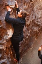 Bouldering in Hueco Tanks on 01/26/2020 with Blue Lizard Climbing and Yoga

Filename: SRM_20200126_1320130.jpg
Aperture: f/2.5
Shutter Speed: 1/125
Body: Canon EOS-1D Mark II
Lens: Canon EF 50mm f/1.8 II