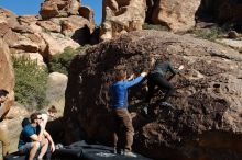 Bouldering in Hueco Tanks on 01/26/2020 with Blue Lizard Climbing and Yoga

Filename: SRM_20200126_1418170.jpg
Aperture: f/8.0
Shutter Speed: 1/400
Body: Canon EOS-1D Mark II
Lens: Canon EF 16-35mm f/2.8 L