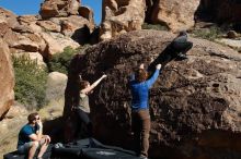 Bouldering in Hueco Tanks on 01/26/2020 with Blue Lizard Climbing and Yoga

Filename: SRM_20200126_1418360.jpg
Aperture: f/8.0
Shutter Speed: 1/400
Body: Canon EOS-1D Mark II
Lens: Canon EF 16-35mm f/2.8 L