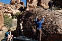 Bouldering in Hueco Tanks on 01/26/2020 with Blue Lizard Climbing and Yoga

Filename: SRM_20200126_1418470.jpg
Aperture: f/7.1
Shutter Speed: 1/400
Body: Canon EOS-1D Mark II
Lens: Canon EF 16-35mm f/2.8 L