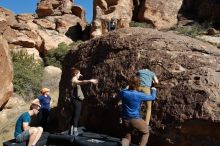 Bouldering in Hueco Tanks on 01/26/2020 with Blue Lizard Climbing and Yoga

Filename: SRM_20200126_1420370.jpg
Aperture: f/8.0
Shutter Speed: 1/400
Body: Canon EOS-1D Mark II
Lens: Canon EF 16-35mm f/2.8 L