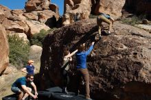 Bouldering in Hueco Tanks on 01/26/2020 with Blue Lizard Climbing and Yoga

Filename: SRM_20200126_1420550.jpg
Aperture: f/8.0
Shutter Speed: 1/400
Body: Canon EOS-1D Mark II
Lens: Canon EF 16-35mm f/2.8 L