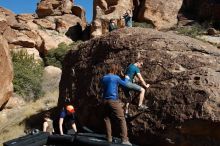 Bouldering in Hueco Tanks on 01/26/2020 with Blue Lizard Climbing and Yoga

Filename: SRM_20200126_1421100.jpg
Aperture: f/8.0
Shutter Speed: 1/400
Body: Canon EOS-1D Mark II
Lens: Canon EF 16-35mm f/2.8 L