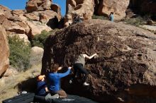 Bouldering in Hueco Tanks on 01/26/2020 with Blue Lizard Climbing and Yoga

Filename: SRM_20200126_1423240.jpg
Aperture: f/8.0
Shutter Speed: 1/400
Body: Canon EOS-1D Mark II
Lens: Canon EF 16-35mm f/2.8 L