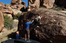 Bouldering in Hueco Tanks on 01/26/2020 with Blue Lizard Climbing and Yoga

Filename: SRM_20200126_1423360.jpg
Aperture: f/8.0
Shutter Speed: 1/400
Body: Canon EOS-1D Mark II
Lens: Canon EF 16-35mm f/2.8 L