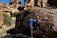 Bouldering in Hueco Tanks on 01/26/2020 with Blue Lizard Climbing and Yoga

Filename: SRM_20200126_1425300.jpg
Aperture: f/8.0
Shutter Speed: 1/400
Body: Canon EOS-1D Mark II
Lens: Canon EF 16-35mm f/2.8 L