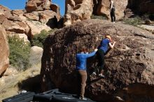 Bouldering in Hueco Tanks on 01/26/2020 with Blue Lizard Climbing and Yoga

Filename: SRM_20200126_1425350.jpg
Aperture: f/8.0
Shutter Speed: 1/400
Body: Canon EOS-1D Mark II
Lens: Canon EF 16-35mm f/2.8 L