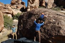 Bouldering in Hueco Tanks on 01/26/2020 with Blue Lizard Climbing and Yoga

Filename: SRM_20200126_1427070.jpg
Aperture: f/8.0
Shutter Speed: 1/400
Body: Canon EOS-1D Mark II
Lens: Canon EF 16-35mm f/2.8 L