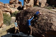 Bouldering in Hueco Tanks on 01/26/2020 with Blue Lizard Climbing and Yoga

Filename: SRM_20200126_1427170.jpg
Aperture: f/8.0
Shutter Speed: 1/400
Body: Canon EOS-1D Mark II
Lens: Canon EF 16-35mm f/2.8 L