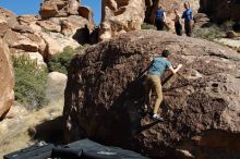 Bouldering in Hueco Tanks on 01/26/2020 with Blue Lizard Climbing and Yoga

Filename: SRM_20200126_1429440.jpg
Aperture: f/7.1
Shutter Speed: 1/400
Body: Canon EOS-1D Mark II
Lens: Canon EF 16-35mm f/2.8 L