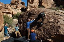 Bouldering in Hueco Tanks on 01/26/2020 with Blue Lizard Climbing and Yoga

Filename: SRM_20200126_1444520.jpg
Aperture: f/8.0
Shutter Speed: 1/400
Body: Canon EOS-1D Mark II
Lens: Canon EF 16-35mm f/2.8 L