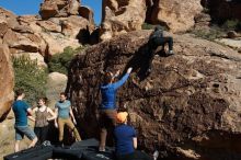 Bouldering in Hueco Tanks on 01/26/2020 with Blue Lizard Climbing and Yoga

Filename: SRM_20200126_1445000.jpg
Aperture: f/8.0
Shutter Speed: 1/400
Body: Canon EOS-1D Mark II
Lens: Canon EF 16-35mm f/2.8 L