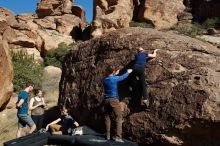 Bouldering in Hueco Tanks on 01/26/2020 with Blue Lizard Climbing and Yoga

Filename: SRM_20200126_1447010.jpg
Aperture: f/9.0
Shutter Speed: 1/400
Body: Canon EOS-1D Mark II
Lens: Canon EF 16-35mm f/2.8 L