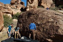 Bouldering in Hueco Tanks on 01/26/2020 with Blue Lizard Climbing and Yoga

Filename: SRM_20200126_1448250.jpg
Aperture: f/9.0
Shutter Speed: 1/400
Body: Canon EOS-1D Mark II
Lens: Canon EF 16-35mm f/2.8 L