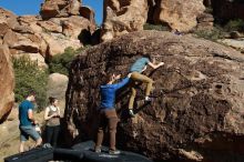 Bouldering in Hueco Tanks on 01/26/2020 with Blue Lizard Climbing and Yoga

Filename: SRM_20200126_1449020.jpg
Aperture: f/9.0
Shutter Speed: 1/400
Body: Canon EOS-1D Mark II
Lens: Canon EF 16-35mm f/2.8 L