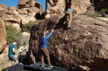 Bouldering in Hueco Tanks on 01/26/2020 with Blue Lizard Climbing and Yoga

Filename: SRM_20200126_1449100.jpg
Aperture: f/8.0
Shutter Speed: 1/400
Body: Canon EOS-1D Mark II
Lens: Canon EF 16-35mm f/2.8 L