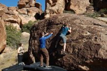 Bouldering in Hueco Tanks on 01/26/2020 with Blue Lizard Climbing and Yoga

Filename: SRM_20200126_1450480.jpg
Aperture: f/8.0
Shutter Speed: 1/400
Body: Canon EOS-1D Mark II
Lens: Canon EF 16-35mm f/2.8 L