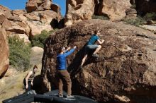 Bouldering in Hueco Tanks on 01/26/2020 with Blue Lizard Climbing and Yoga

Filename: SRM_20200126_1450500.jpg
Aperture: f/8.0
Shutter Speed: 1/400
Body: Canon EOS-1D Mark II
Lens: Canon EF 16-35mm f/2.8 L