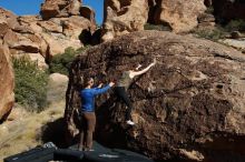 Bouldering in Hueco Tanks on 01/26/2020 with Blue Lizard Climbing and Yoga

Filename: SRM_20200126_1451300.jpg
Aperture: f/9.0
Shutter Speed: 1/400
Body: Canon EOS-1D Mark II
Lens: Canon EF 16-35mm f/2.8 L