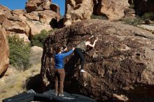 Bouldering in Hueco Tanks on 01/26/2020 with Blue Lizard Climbing and Yoga

Filename: SRM_20200126_1451370.jpg
Aperture: f/9.0
Shutter Speed: 1/400
Body: Canon EOS-1D Mark II
Lens: Canon EF 16-35mm f/2.8 L