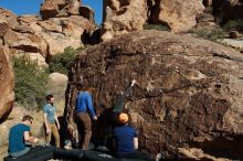 Bouldering in Hueco Tanks on 01/26/2020 with Blue Lizard Climbing and Yoga

Filename: SRM_20200126_1509430.jpg
Aperture: f/9.0
Shutter Speed: 1/400
Body: Canon EOS-1D Mark II
Lens: Canon EF 16-35mm f/2.8 L