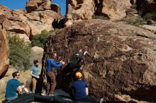 Bouldering in Hueco Tanks on 01/26/2020 with Blue Lizard Climbing and Yoga

Filename: SRM_20200126_1509560.jpg
Aperture: f/9.0
Shutter Speed: 1/400
Body: Canon EOS-1D Mark II
Lens: Canon EF 16-35mm f/2.8 L