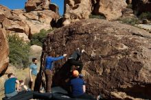 Bouldering in Hueco Tanks on 01/26/2020 with Blue Lizard Climbing and Yoga

Filename: SRM_20200126_1510020.jpg
Aperture: f/9.0
Shutter Speed: 1/400
Body: Canon EOS-1D Mark II
Lens: Canon EF 16-35mm f/2.8 L