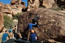 Bouldering in Hueco Tanks on 01/26/2020 with Blue Lizard Climbing and Yoga

Filename: SRM_20200126_1511000.jpg
Aperture: f/8.0
Shutter Speed: 1/400
Body: Canon EOS-1D Mark II
Lens: Canon EF 16-35mm f/2.8 L