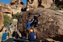 Bouldering in Hueco Tanks on 01/26/2020 with Blue Lizard Climbing and Yoga

Filename: SRM_20200126_1511170.jpg
Aperture: f/9.0
Shutter Speed: 1/400
Body: Canon EOS-1D Mark II
Lens: Canon EF 16-35mm f/2.8 L