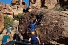 Bouldering in Hueco Tanks on 01/26/2020 with Blue Lizard Climbing and Yoga

Filename: SRM_20200126_1511200.jpg
Aperture: f/9.0
Shutter Speed: 1/400
Body: Canon EOS-1D Mark II
Lens: Canon EF 16-35mm f/2.8 L