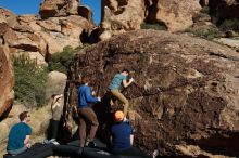 Bouldering in Hueco Tanks on 01/26/2020 with Blue Lizard Climbing and Yoga

Filename: SRM_20200126_1512020.jpg
Aperture: f/10.0
Shutter Speed: 1/400
Body: Canon EOS-1D Mark II
Lens: Canon EF 16-35mm f/2.8 L