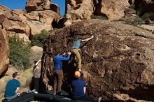 Bouldering in Hueco Tanks on 01/26/2020 with Blue Lizard Climbing and Yoga

Filename: SRM_20200126_1512070.jpg
Aperture: f/10.0
Shutter Speed: 1/400
Body: Canon EOS-1D Mark II
Lens: Canon EF 16-35mm f/2.8 L