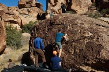 Bouldering in Hueco Tanks on 01/26/2020 with Blue Lizard Climbing and Yoga

Filename: SRM_20200126_1513010.jpg
Aperture: f/9.0
Shutter Speed: 1/400
Body: Canon EOS-1D Mark II
Lens: Canon EF 16-35mm f/2.8 L