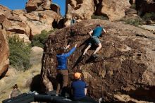 Bouldering in Hueco Tanks on 01/26/2020 with Blue Lizard Climbing and Yoga

Filename: SRM_20200126_1513270.jpg
Aperture: f/9.0
Shutter Speed: 1/400
Body: Canon EOS-1D Mark II
Lens: Canon EF 16-35mm f/2.8 L