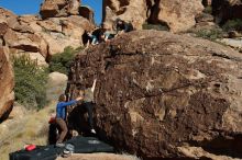 Bouldering in Hueco Tanks on 01/26/2020 with Blue Lizard Climbing and Yoga

Filename: SRM_20200126_1518360.jpg
Aperture: f/9.0
Shutter Speed: 1/400
Body: Canon EOS-1D Mark II
Lens: Canon EF 16-35mm f/2.8 L