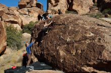 Bouldering in Hueco Tanks on 01/26/2020 with Blue Lizard Climbing and Yoga

Filename: SRM_20200126_1519040.jpg
Aperture: f/9.0
Shutter Speed: 1/400
Body: Canon EOS-1D Mark II
Lens: Canon EF 16-35mm f/2.8 L