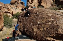 Bouldering in Hueco Tanks on 01/26/2020 with Blue Lizard Climbing and Yoga

Filename: SRM_20200126_1519150.jpg
Aperture: f/9.0
Shutter Speed: 1/400
Body: Canon EOS-1D Mark II
Lens: Canon EF 16-35mm f/2.8 L