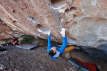 Bouldering in Hueco Tanks on 01/27/2020 with Blue Lizard Climbing and Yoga

Filename: SRM_20200127_1054590.jpg
Aperture: f/5.0
Shutter Speed: 1/250
Body: Canon EOS-1D Mark II
Lens: Canon EF 16-35mm f/2.8 L