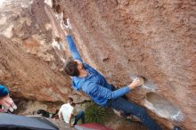 Bouldering in Hueco Tanks on 01/27/2020 with Blue Lizard Climbing and Yoga

Filename: SRM_20200127_1105310.jpg
Aperture: f/5.6
Shutter Speed: 1/250
Body: Canon EOS-1D Mark II
Lens: Canon EF 16-35mm f/2.8 L