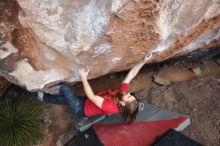 Bouldering in Hueco Tanks on 01/27/2020 with Blue Lizard Climbing and Yoga

Filename: SRM_20200127_1107240.jpg
Aperture: f/5.0
Shutter Speed: 1/250
Body: Canon EOS-1D Mark II
Lens: Canon EF 16-35mm f/2.8 L