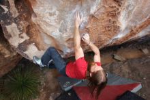 Bouldering in Hueco Tanks on 01/27/2020 with Blue Lizard Climbing and Yoga

Filename: SRM_20200127_1107330.jpg
Aperture: f/5.6
Shutter Speed: 1/250
Body: Canon EOS-1D Mark II
Lens: Canon EF 16-35mm f/2.8 L