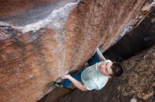 Bouldering in Hueco Tanks on 01/27/2020 with Blue Lizard Climbing and Yoga

Filename: SRM_20200127_1110550.jpg
Aperture: f/6.3
Shutter Speed: 1/250
Body: Canon EOS-1D Mark II
Lens: Canon EF 16-35mm f/2.8 L