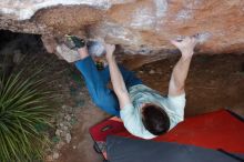 Bouldering in Hueco Tanks on 01/27/2020 with Blue Lizard Climbing and Yoga

Filename: SRM_20200127_1114240.jpg
Aperture: f/5.0
Shutter Speed: 1/250
Body: Canon EOS-1D Mark II
Lens: Canon EF 16-35mm f/2.8 L